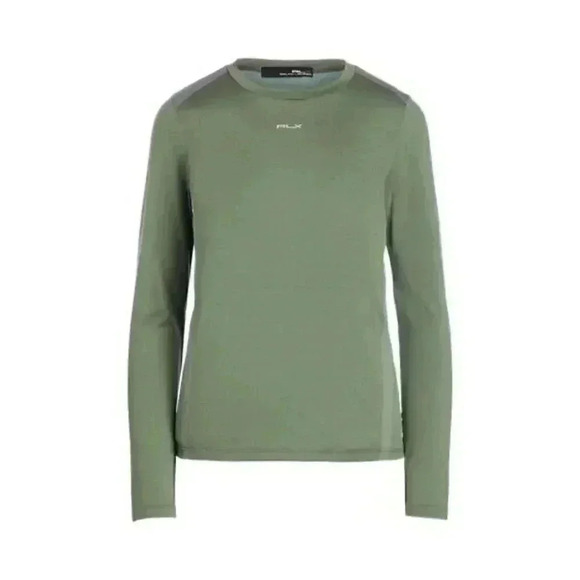 NEW! RLX Golf Ralph Lauren Womens S Performance Jersey Long-Sleeve Tee NWT $188 - Picture 1 of 2